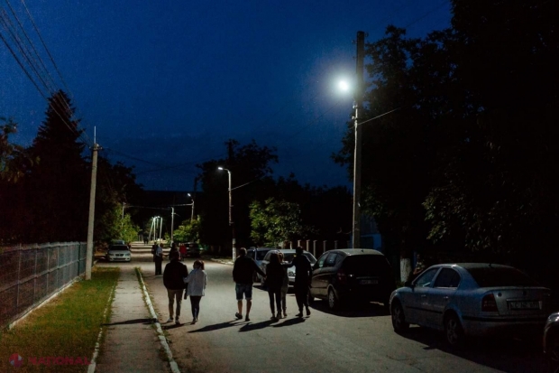 Partidul „ȘOR” a instalat sistemul de iluminare stradală încă într-un sat din raionul Orhei