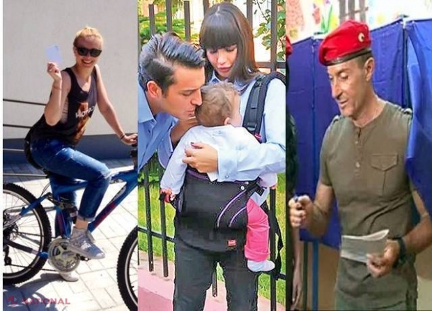 FOTO // Cu asistente și pe bicicletă! Cum au votat ieri vedetele și politicienii din România