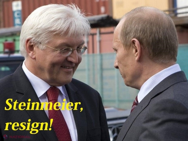 Președintele german Steinmeier este îndemnat să DEMISIONEZE: „A avut mereu soluții greșite și le-a împins cu aroganță nu doar în Ucraina, dar și în R. Moldova, unde „formula Steinmeier” reprezenta ecoul FEDERALIZĂRII și ajuta mult Rusia”