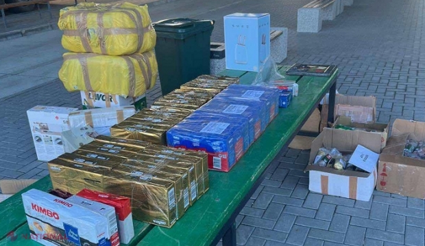 FOTO // O icoană care datează din secolul al XVIII-lea, confecționată din argint, ascunsă printre salam, cașcaval și electrocasnice aduse din Italia, toate nedeclarate la vamă
