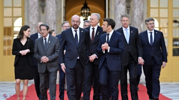 Liderii europeni au convenit la summit-ul de la Versailles să susțină aderarea Ucrainei la UE, dar nu în procedură de urgență