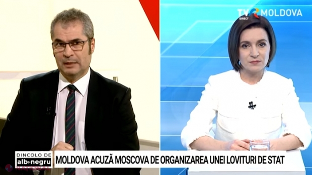 VIDEO // Președinta Maia Sandu, detalii la TVR despre tentativele Moscovei de a destabiliza situația din R. Moldova: „Elementul nou aici este să fie aduși oameni din afara R. Moldova pentru ca să fie provocate acțiuni violente”