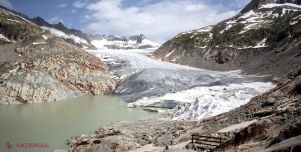 Ghețarii elvețieni au pierdut 6% din volumul lor în acest an: Cea mai mare rată de topire din istorie