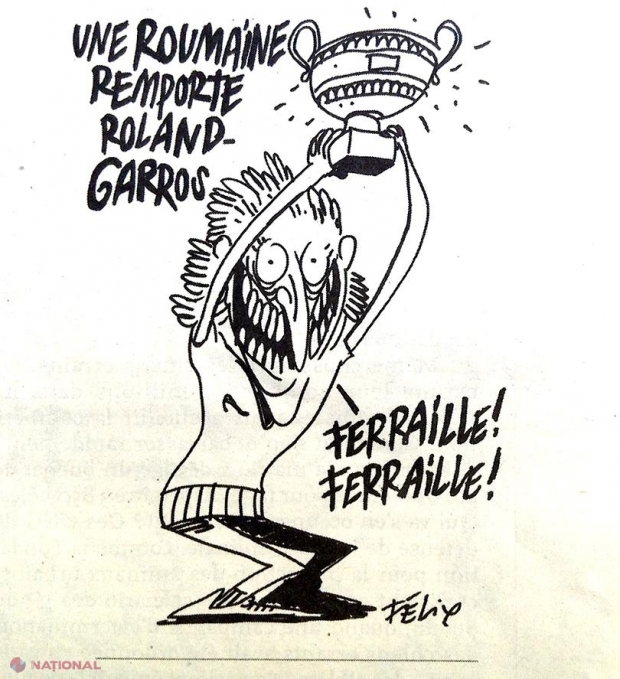 Charlie Hedbo, dată în judecată pentru calomnie după caricatura cu Simona Halep