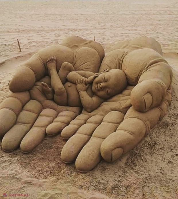 GALERIE FOTO // Sculpturi în nisip care te lasă fără cuvinte. Sunt perfecte!