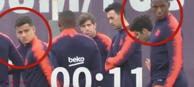 VIDEO // Barcelona, butoi cu pulbere? Situaţie TENSIONATĂ la ultimul antrenament. Ce au făcut Messi şi Suarez şi cum au reacţionat colegii
