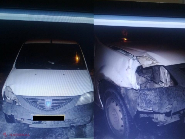 VIDEO // Culmea hoției, la Durlești: A furat un automobil, dar nu a ajuns departe, fiindcă l-a accidentat
