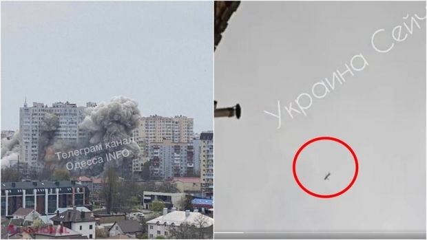 VIDEO // Cinism cras din partea RUȘILOR de 9 mai. Aceștia au lovit Odesa noaptea aceasta cu RACHETE de tip sovietic. Mai multe clădiri au fost distruse, iar o persoană a fost UCISĂ de tirul armatei rusești
