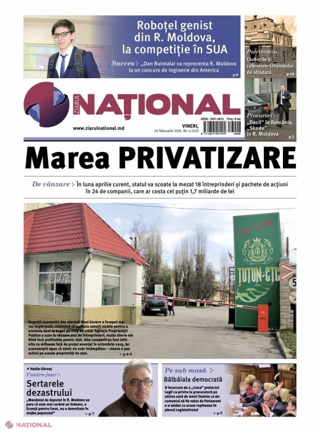 Marea PRIVATIZARE // Guvernul scoate la vânzare întreprinderi PROFITABILE. Experții: „Cineva a pus ochiul pe ele”