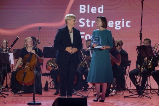 Maia Sandu, premiată de președinta Sloveniei: „Distincția este o recunoaștere a curajului și calităților de lider demonstrate de Maia Sandu în parcursul european al Republicii Moldova”