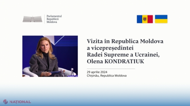 Vicepreședinta Radei Supreme a Ucrainei, vizită la Chișinău