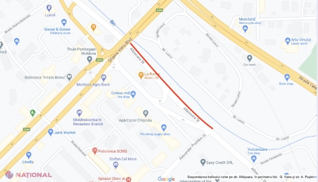 ATENȚIE, șoferi! Traficul pe o porțiune a străzii Albișoara, SUSPENDAT pentru două zile