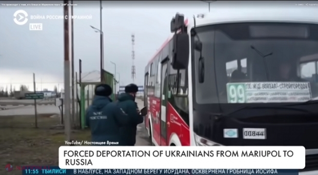 VIDEO // Rusia depopulează părți din estul Ucrainei, scoțând cu forța mii de oameni peste graniță