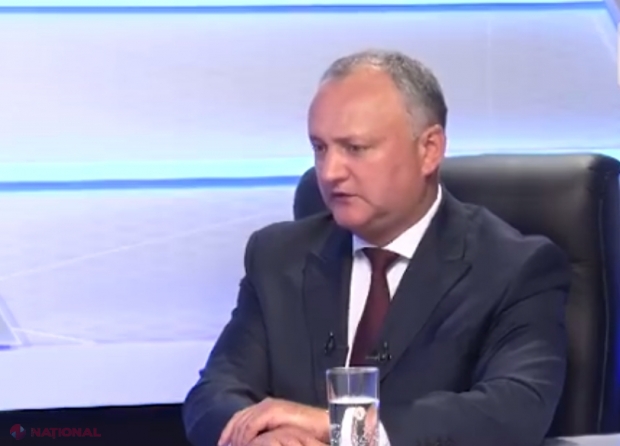 VIDEO // Președintele Igor Dodon îi vrea PERSONA NON GRATA pe cetățenii R. Moldova care pledează pentru Unirea R. Moldova cu România: „Niciun fel de Unire n-o să fie”