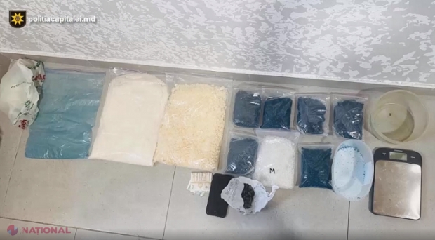 VIDEO // Captură de peste 2,5 milioane de lei într-un hotel din Chișinău: Ce vindea pe ascuns un tânăr din Ocnița