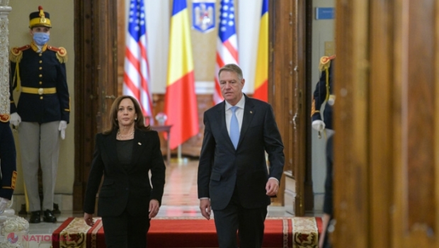 Klaus Iohannis, conferință de presă comună cu Kamala Harris: România nu a mai beneficiat până acum de astfel de garanții de securitate
