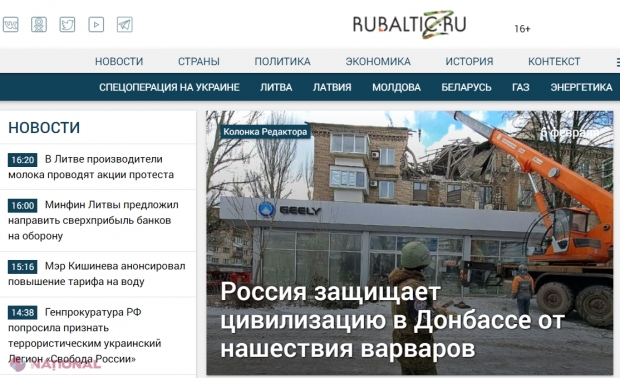 SIS a dispus BLOCAREA pe teritoriul R. Moldova a unui alt site ce incită la ură și război