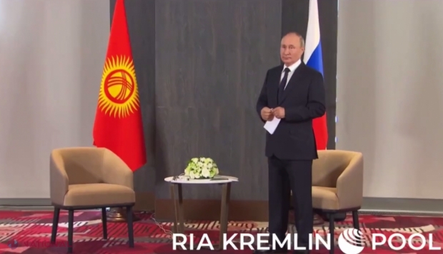 VIDEO // O nouă UMILINȚĂ pentru Putin. Președintele Rusiei nu mai impune respect și a fost lăsat să aștepte de președintele Kârgâstanului