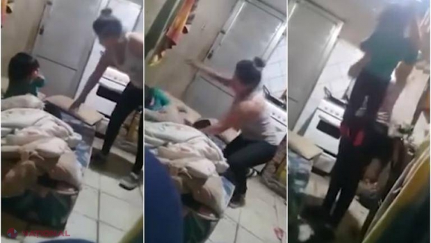 VIDEO // IMAGINI îngrozitoare: O mamă surprinsă în timp ce își bate copilul de TREI ani cu sălbăticie 