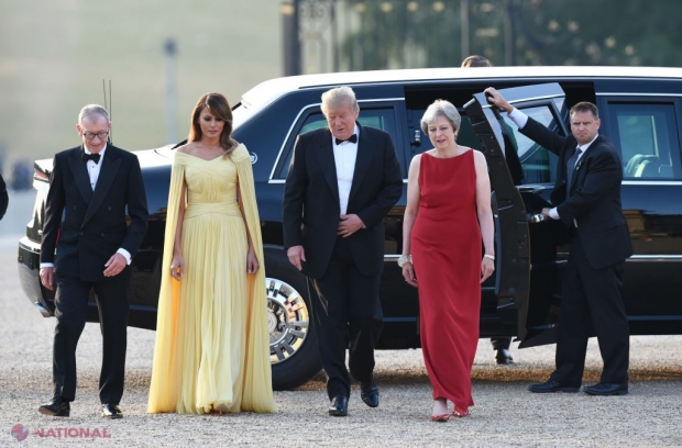 GALERIE FOTO // Melania Trump a eclipsat-o pe Theresa May la întrunirea oficială. Iată cum a apărut