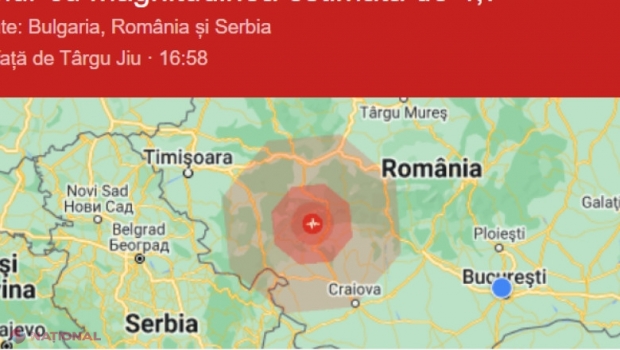 VIDEO // Un nou CUTREMUR de 5,7 în România. Seismul s-a simțit și în București și a fost urmat de două replici