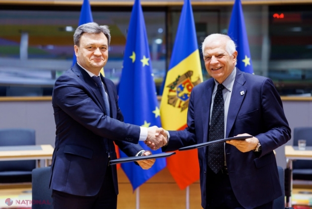DOC // UE și R. Moldova au SEMNAT Parteneriatul pentru Securitate și APĂRARE, care ne va ajuta să contracarăm tentativele Rusiei de a provoca DESTABILIZĂRI. R. Moldova este PRIMUL stat care beneficiază de un asemenea parteneriat cu UE