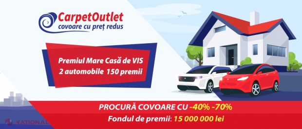 Câștigă o Casa de Vis, două automobile și 150 de Super Premii de la Carpet Outlet!!!