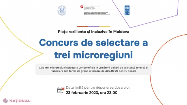 ANUNȚ pentru APL de nivelul I: 1,2 MILIOANE de dolari din partea Elveției pentru proiecte de dezvoltare economică locală în următorii doi ani. Ce comunități pot participa la concurs