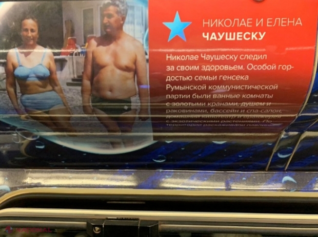 Nicolae Ceaușescu, promovat în metroul din Moscova ca „model de viață sănătoasă”: „Băi cu robinete, dușuri și veceuri de aur, piscină și spa, cinematograf personal și sera cu plante exotice”