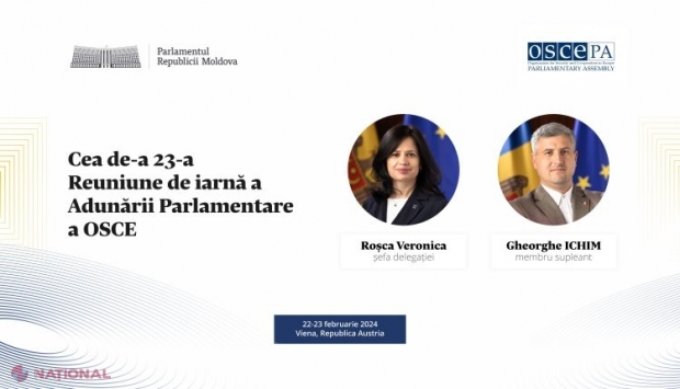 Agresiunea militară a Rusiei împotriva Ucrainei și implicațiile în securitate a inteligenței artificiale, printre subiectele abordate la Reuniunea AP OSCE de la Viena: R. Moldova, reprezentată de deputații Veronica Roșca și Gheorghe Ichim