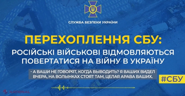 AUDIO // Noi INTERCEPTĂRI privind REFUZUL militarilor ruși de a mai lupta în Ucraina. Aceștia caută pretexte pentru a FUGI de pe front. „În regimentul nostru erau 60 de tancuri, iar acum au rămas doar ZECE… Iar 300 de colegi au fost uciși”