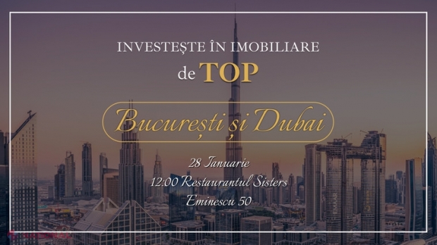 Proimobil te INVITĂ la „Real Estate Brunch Dubai și București” - investiții de succes pentru noul 2023. Obține GRATUIT invitația la evenimentul de sâmbătă, 28 ianuarie