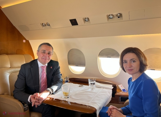 FOTO // Președinta Maia Sandu, în același AVION cu șeful unui stat din Europa. Despre ce au discutat cei doi lideri la înălțime