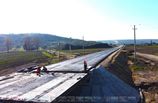 FOTO // Drumul Chișinău - Comrat - Giurgiulești - frontiera cu România, gata pe jumătate: Investiții de 21,2 milioane de euro, iar proiectul ar urma să fie finalizat până în februarie 2026