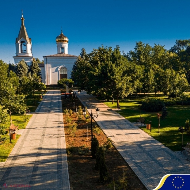 Parcul central „Grigore Vieru” din municipiul Cahul, reabilitat cu peste 660 de mii de euro, bani oferiți de UE