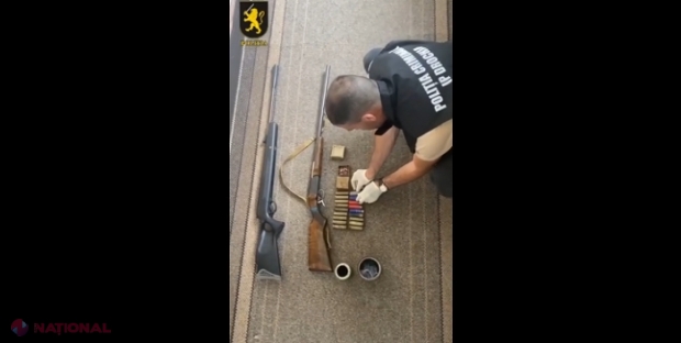 VIDEO // Patru bărbați din Drochia țineau acasă ilegal sute de cartușe și arme: Decizia polițiștilor