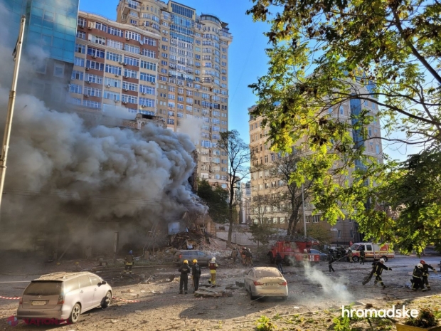 Explozii puternice la Kiev. Sistemul de apărare antiaerienă a intrat în ALERTĂ