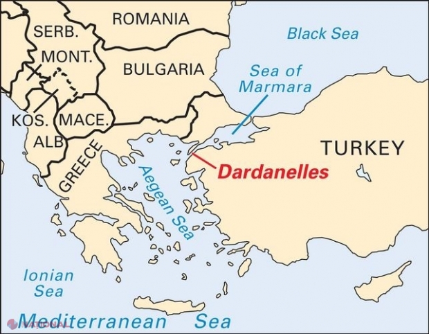 Ucraina cere Turcei să închidă strâmtorile Bosfor și Dardanele pentru navele rusești