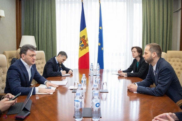 Premierul Recean, către Ambasadorul UE la Chișinău: „Ne-am propus cu echipa să accelerăm procesul de integrare europeană”