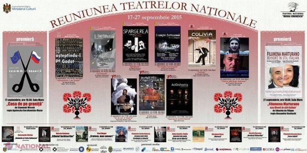 Șase teatre naționale din România își dau întâlnire pe scenele Teatrului „Mihai Eminescu” în cadrul celui mai GRANDIOS eveniment cultural