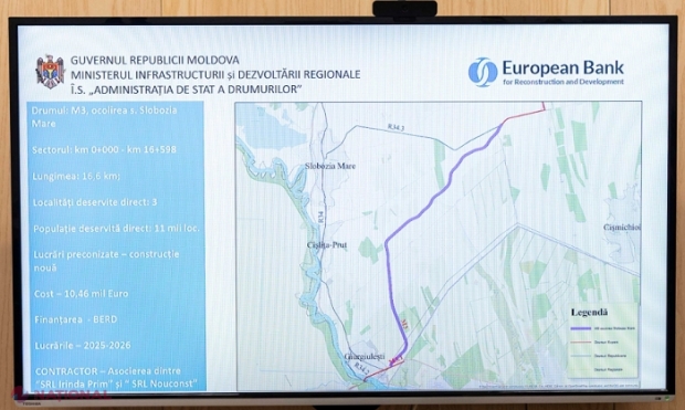 CONTRACT // Drumul de ocolire a localității Slobozia Mare, construit de două companii din R. Moldova: Investiții de aproape 10,5 milioane de euro