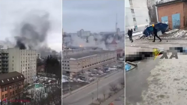 VIDEO // Armata lui Putin a provocat un adevărat CARNAGIU la Harkov. „Ocupanții au bombardat masiv cartierele rezidențiale. Sunt zeci de MORȚI și sute de răniți”