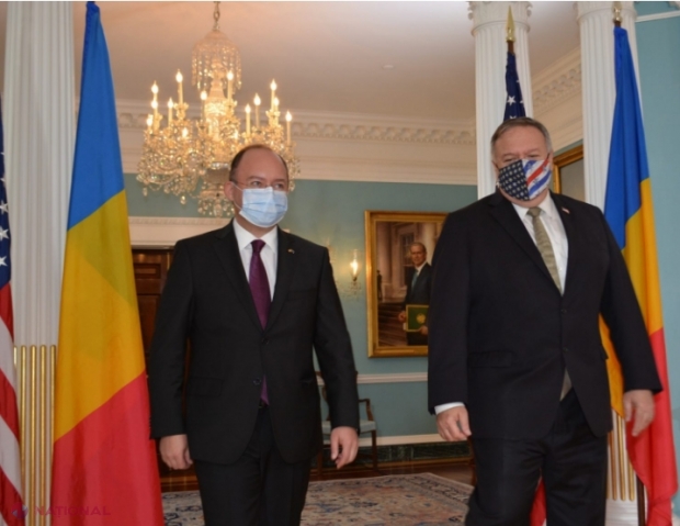 Discuții Pompeo-Aurescu: SUA vor ajuta România în exploatarea resurselor de gaze pentru asigura independența energetică inclusiv a R. Moldova 