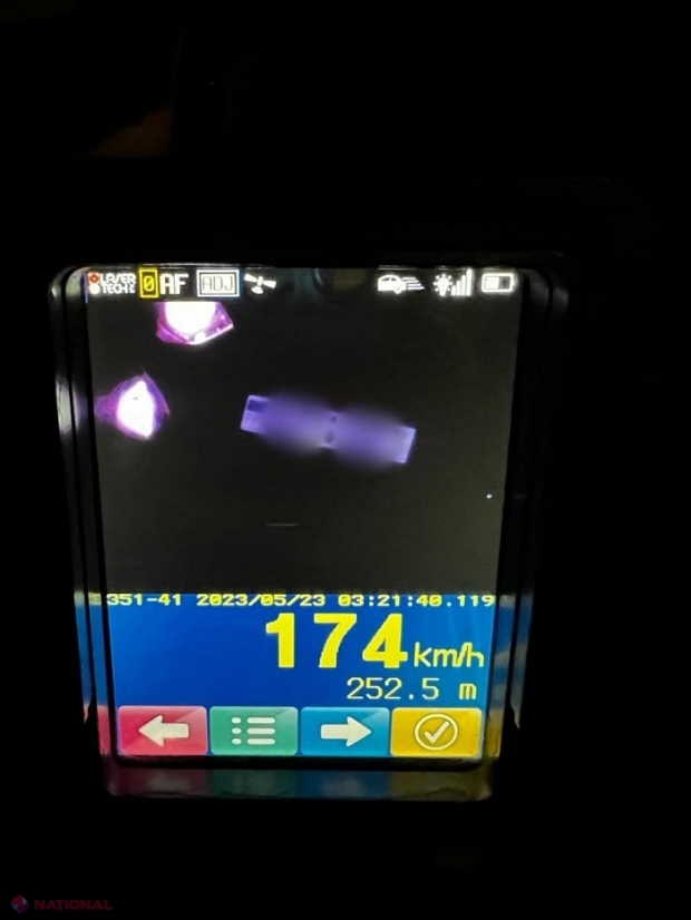 INCONȘTIENȚĂ // Un „Hyundai”, surprins cu o viteză de 174 km/h pe bd. Dacia din Chișinău. Poliția: „Așa sunt provocate tragediile”