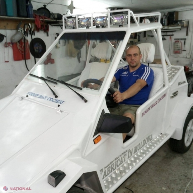 VIDEO // Militarul din R. Moldova care și-a construit propria MAȘINĂ, folosind piese de la alte automobile, a fost DECORAT: La ce invenții mai lucrează