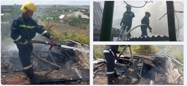 Un copil a incendiat, în joacă, o magazie din raionul Comrat