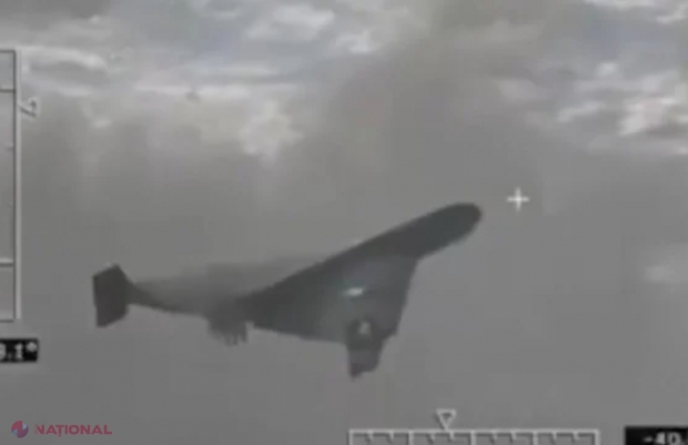 VIDEO // Demontrație de forța făcută de armata Ucrainei: Un elicopter Mi-8 ucrainean a vânat o dronă Shahed-136
