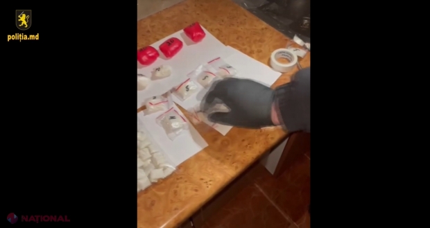 VIDEO // Cocaină prin COPACI, la Chișinău. Organele de drept au DECONSPIRAT un membru al unei rețele de trafic de droguri, care păstra acasă „marfă” de peste 1,2 MILIOANE de lei