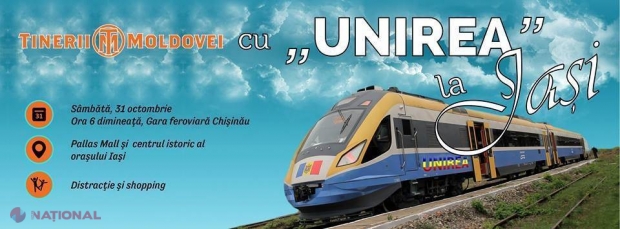 Cu trenul „Unirii”, la Iași! Excursie pentru toți doritorii