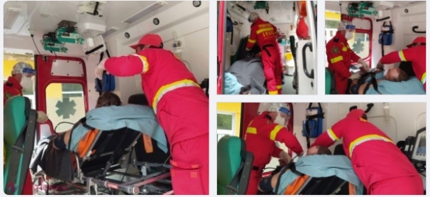 SMURD: Doi medici din România, detașați la Cahul, au adus la Chișinău un pacient care a suportat un accident vascular